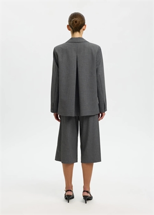 Tonia Oversized blazer Cool Grey Stripes/Pinstripe Selected Femme